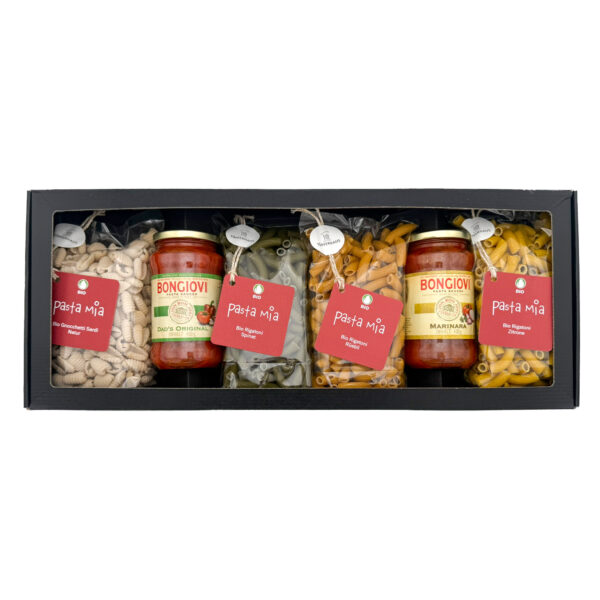 Sichtfensterbox gross <br> 4x Pasta 2x Sauce nach Wahl