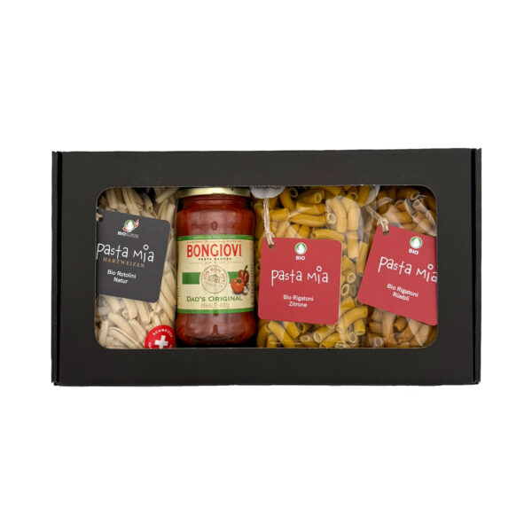 Sichtfensterbox klein <br> 3x Pasta 1x Sugo nach Wahl