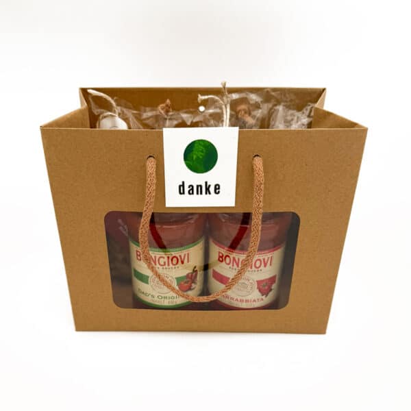 Geschenk-Säckli gross <br> DANKE grün