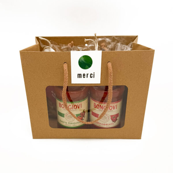 Geschenk-Säckli gross <br> MERCI grün