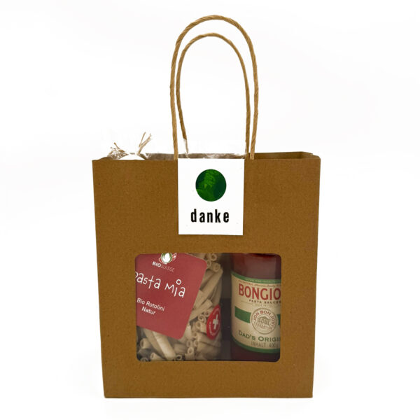 Geschenk-Säckli klein <br> DANKE grün