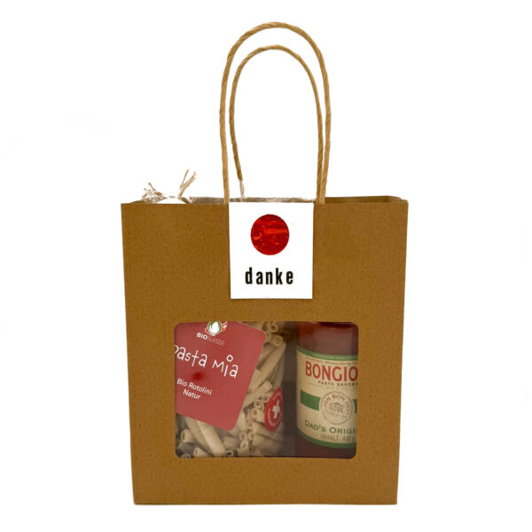 Geschenk-Säckli klein <br> DANKE rot