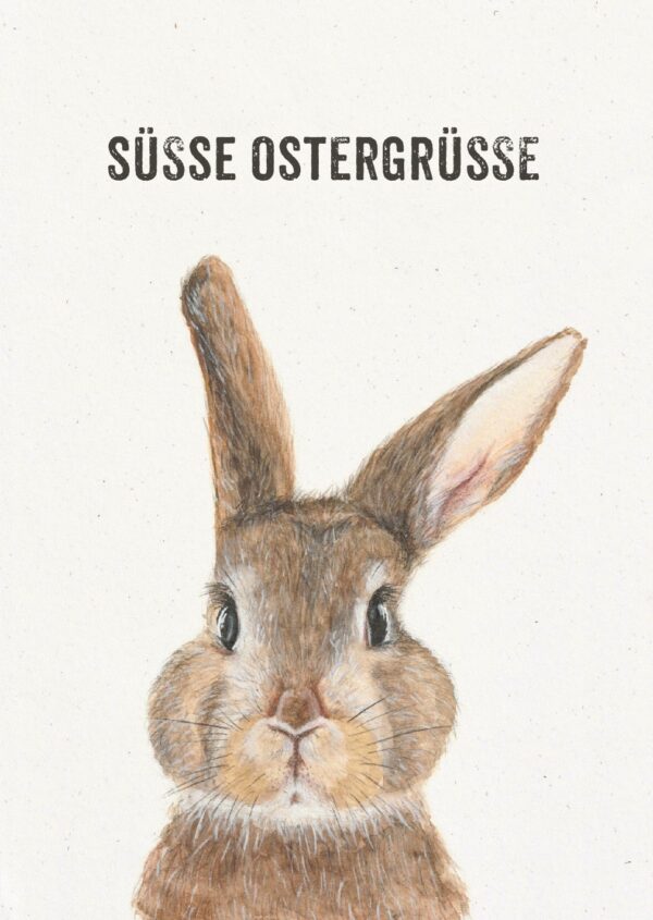 Postkarte <br> Süsse Ostergrüsse
